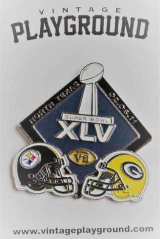 Vintage Super Bowl XLV (45) Dueling Pin