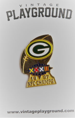 Vintage Super Bowl XXXII (32) NFC Champion Green Bay Packer Pin