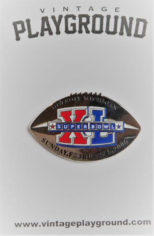 Vintage Super Bowl XL (40) Collectors Pin