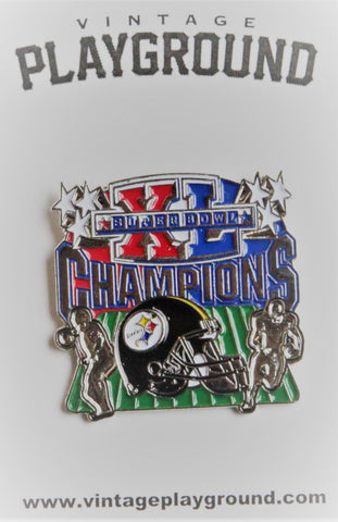 Vintage Super Bowl XL (40) Pittsburgh Steeler Champions Pin