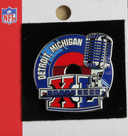 Vintage Super Bowl XL (40) Microphone Pin