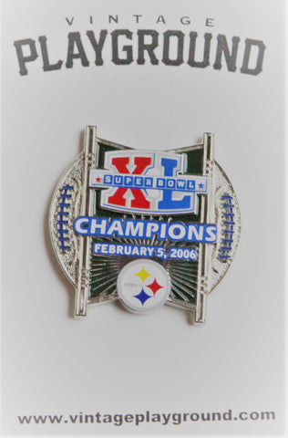 Vintage Super Bowl XL (40) Pittsburgh Steelers Championship Pin