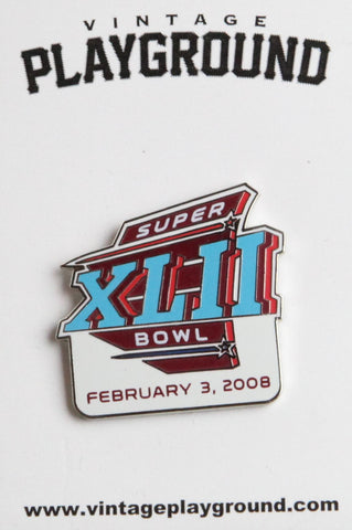 Vintage Super Bowl XLII (42) Collectors Pin