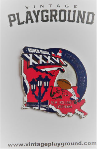 Vintage Super Bowl XXXVI (36) NOLA Collectors Pin