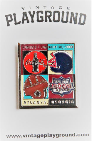 Vintage Super Bowl XXXIV (34) Coca Cola Collectors Pin