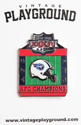 Vintage Super Bowl XXXIV (34) Titan AFC Champion Pin