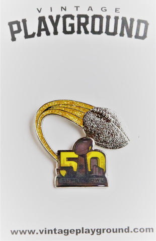 Vintage Super Bowl 50 Logo Pin