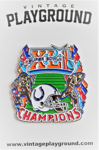 Vintage Super Bowl XLI (41) Colts Champion Pin