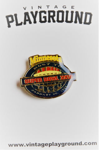 Vintage Super Bowl XXVI (26) Minnesota Logo Pin
